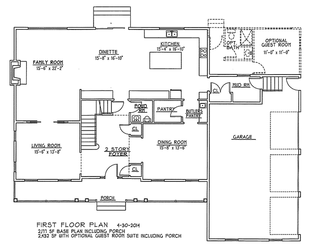 First Floor Plan of 5 Flintlock Road, Montvale, NJ